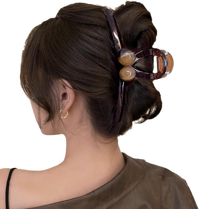 Wholesale brown Hair Clip Women's Head Hair Volume Large Acrylic Clip Children's Hair Clip
