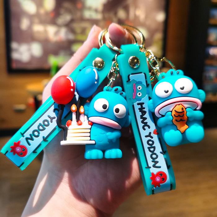 Wholesale Cute Fish Pvc Keychain Couple Doll Car Keychain