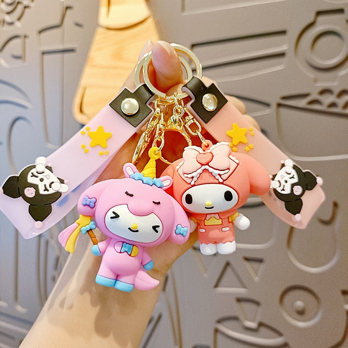 Wholesale Silicone Cartoon Doll Keychain JDC-KC-MingT205