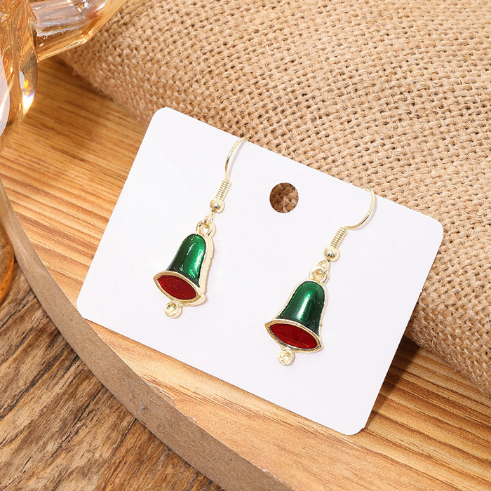 Wholesale Christmas Santa Claus Snow Earrings  Bell Elk Earrings Christmas Hat
