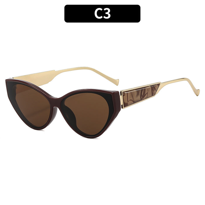 Wholesale Retro Cat Eye Ring Shape Sunglasses UV400 Protection Trendy Accessory