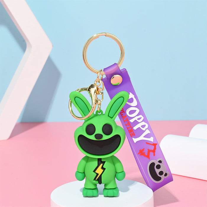 Wholesale Cartoon Doll Silicone Keychain JDC-KC-HongSheng011