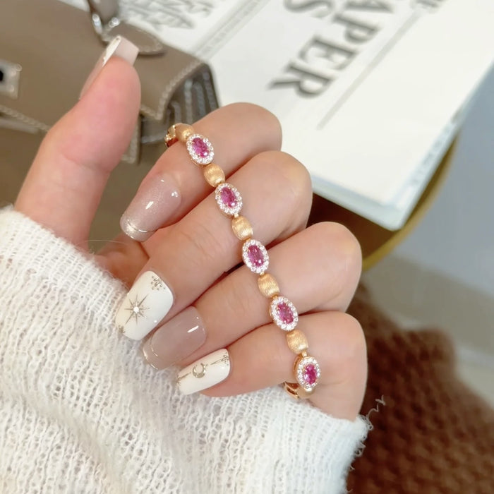 Wholesale Women's Hand-Brushed Diamond Bracelet