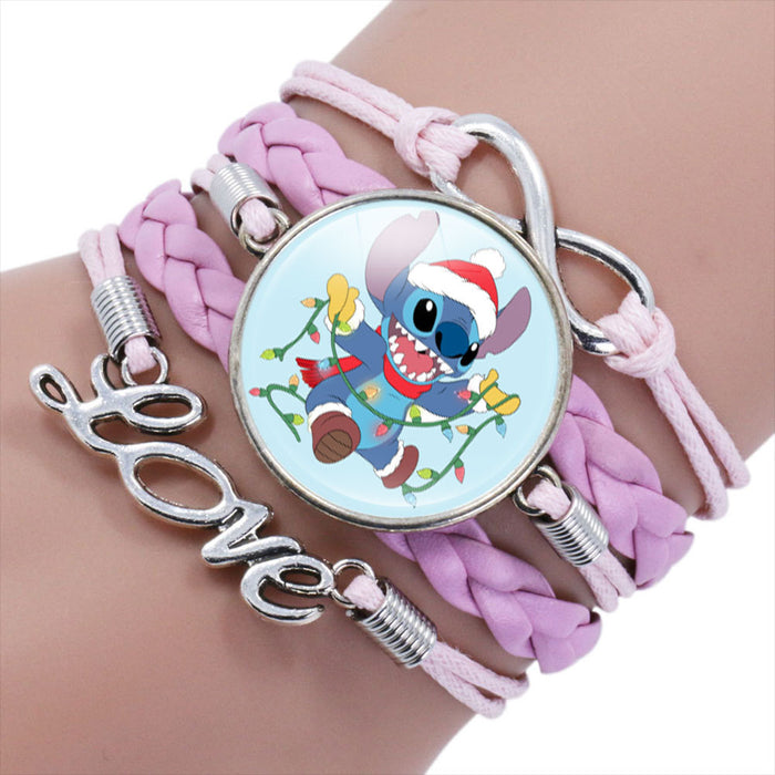 Wholesale Cartoon Braided Multi-layer Gemstone Bracelet JDC-BT-NH019