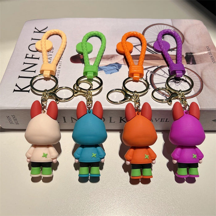 Wholesale Cartoon Cute Lamb PVC Keychains JDC-KC-JinB006