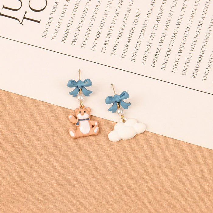 Wholesale  S925 Silver  Earrings Cute Cartoon Cloud Earrings Earrings Earrings