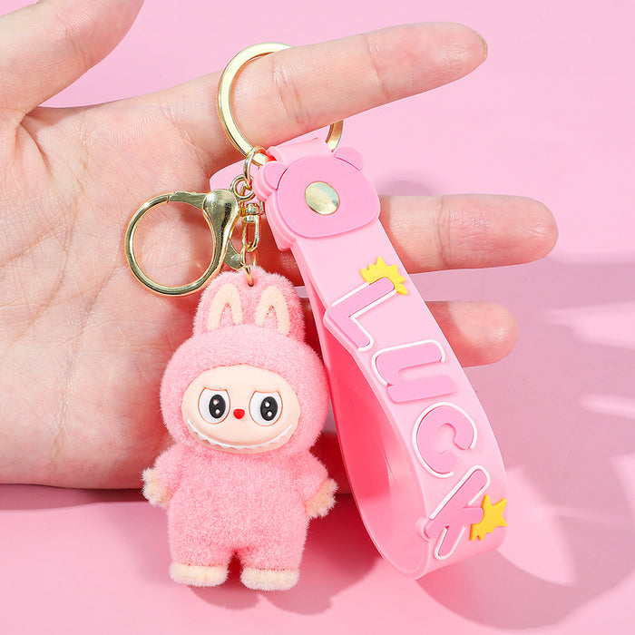 Wholesale Plush keychain cartoon figurine backpack pendant car keychain small gift wholesale