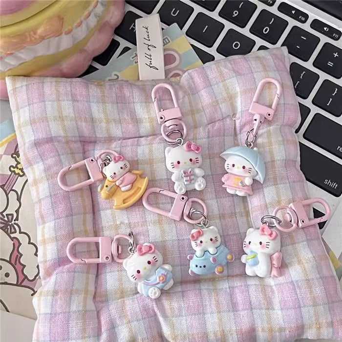 Wholesale Cute Cat Keychain Cartoon Sweet Pendant