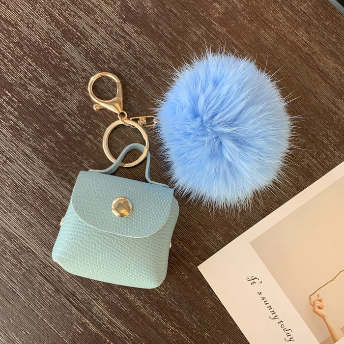 Wholesale Hair Ball Keychain Bag Accessories Mini Luggage Pendant Backpack Accessories JDC-KC-JF001