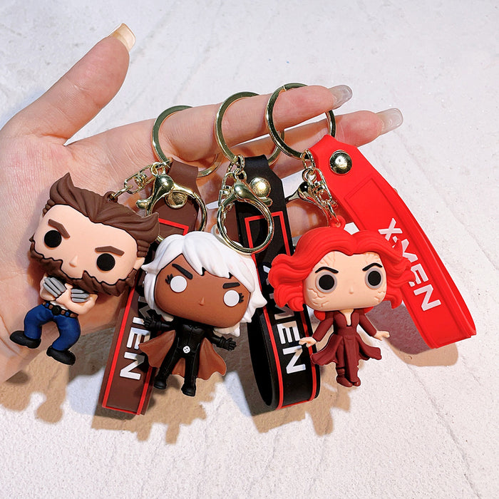 Wholesale Hero Cartoon Bag Pendant Car Keychain