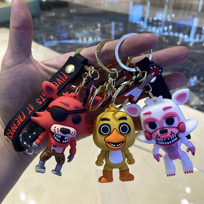 Wholesale Cartoon Doll Silicone Keychain (F) JDC-KC-Chongli011