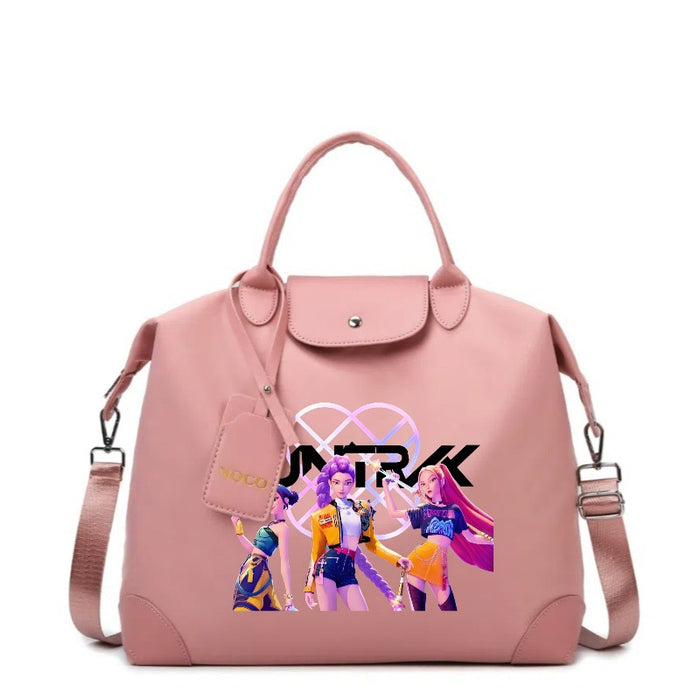 Wholesale Kpop Cartoon Print Large Capacity Canvas Handbags