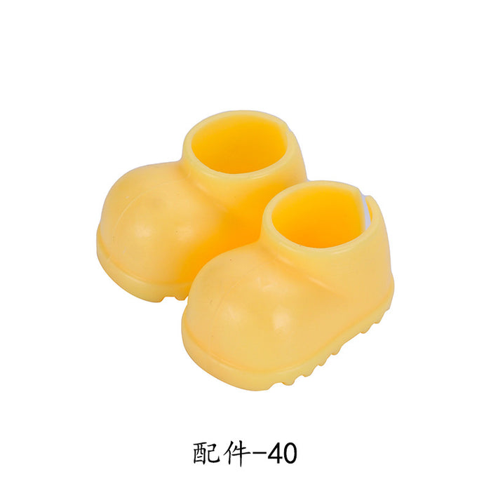 Wholesale  Adaptable Keychain Hanging Cotton Doll Plush Toy Dress-Up Shoes Boots with Pendant