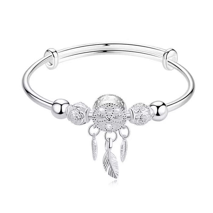 Wholesale Pastoral Dreamcatcher Bell Adjustable Bracelet Fashion Jewelry Accessory Gift