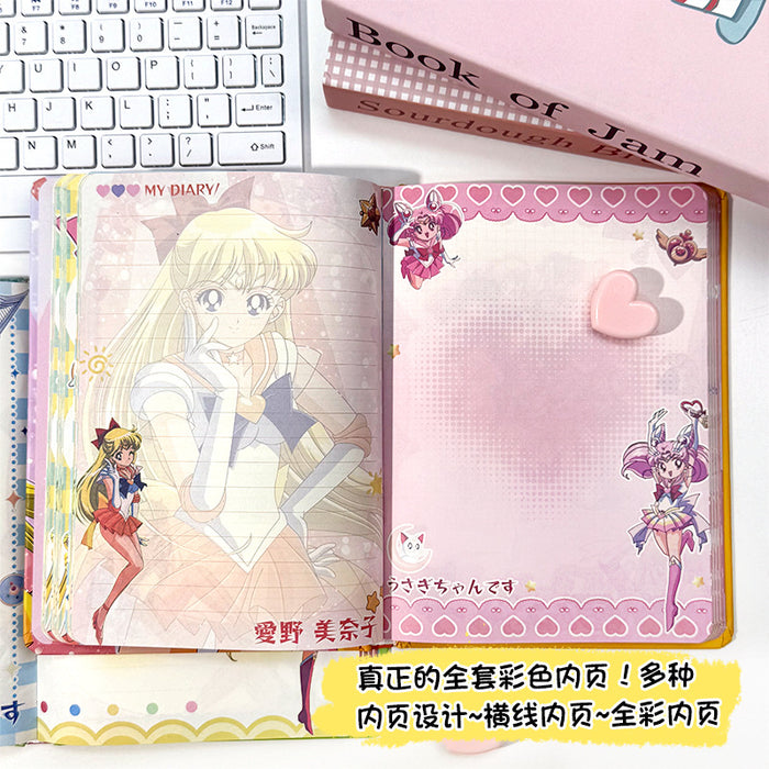 Wholesale 5pcs  Notebook New Cartoon Handbook Sweet Notepad Full Color Painting Journal