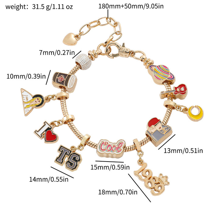 Wholesale Cartoon Star Alloy Beaded Bracelet JDC-BT-ZhuoS007