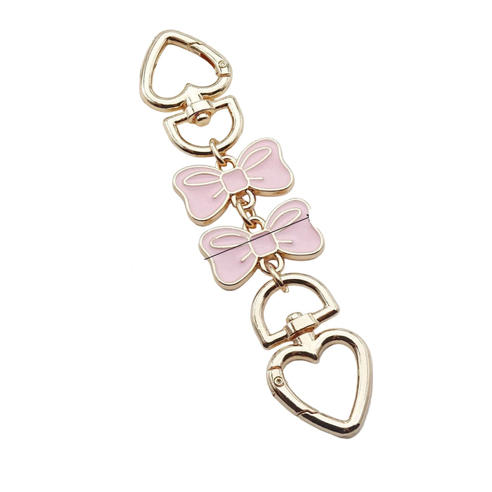 Wholesale Bowknot extension chain bag strap Keychains