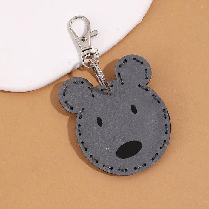 Wholesale Leather Pendant Keychain Animal JDC-KC-YiTian006