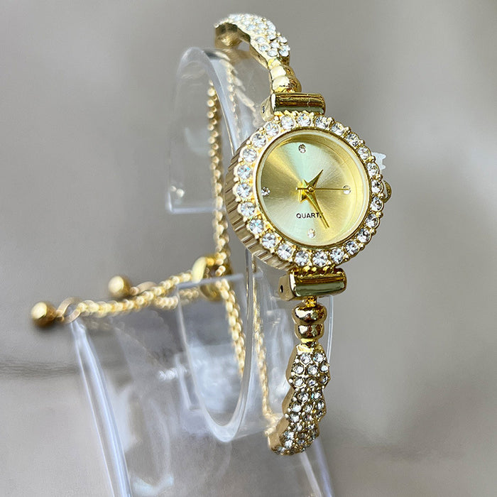 Wholesale bracelet watch ladies quartz watch fashion alloy diamond snake watch