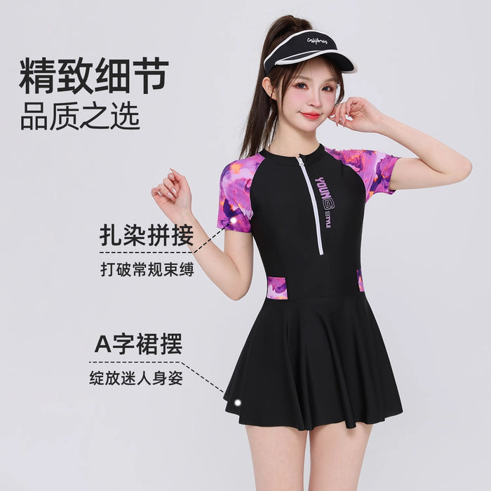 Wholesale New high-end one-piece conservative swimsuit for soaking in hot springs
