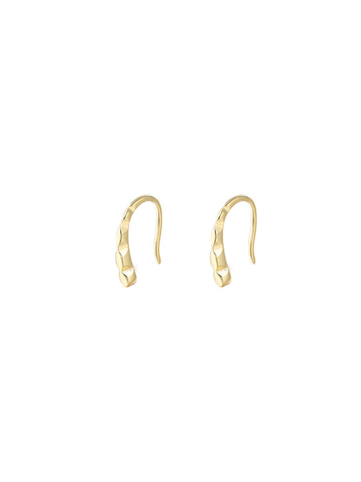 Wholesale 925 Sterling Silver Cut Ear Hook Women's Fashionable Simple Earrings Distinctive Ear Accessories