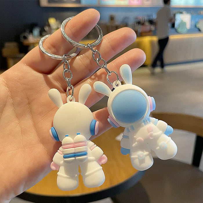 Wholesale  Cartoon  Keychain Rabbit Pendant  Key Chain Doll Key