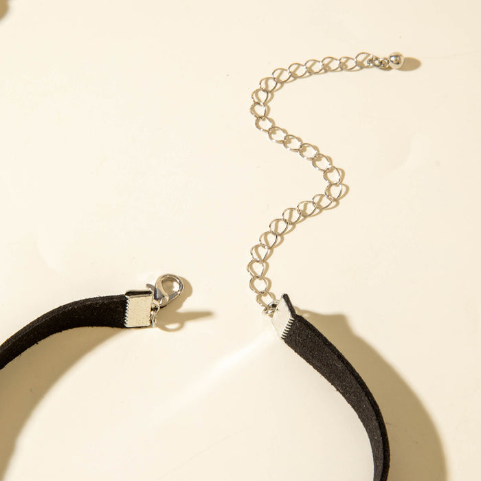 Wholesale Pumpkin Resin Pendant Necklace Black Bow Tie Polyester Choker Fashion Accessory MOQ≥2