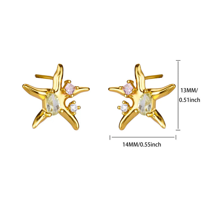Wholesale Star Earrings ,  Unique Personal Style,  Metallic and Cool-Toned Fashion Accessory