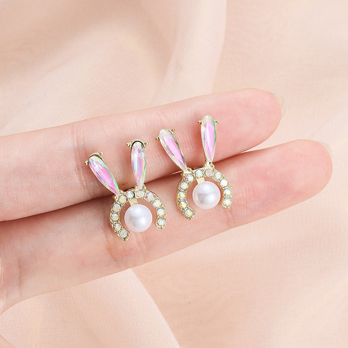 Wholesale Silver needle pearl fashionable temperament design, fresh earrings, high-end feeling earrings