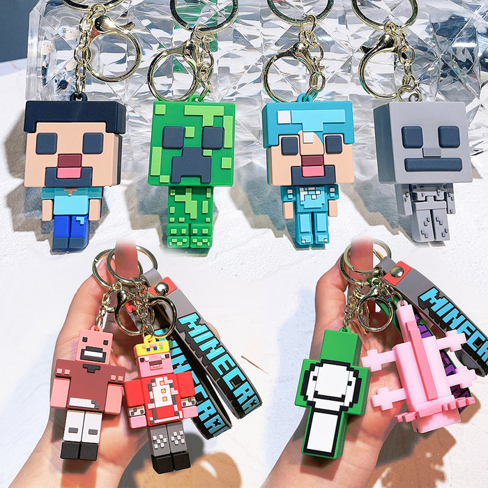 Wholesale Cartoon Game Silicone Keychain JDC-KC-Qiwei039