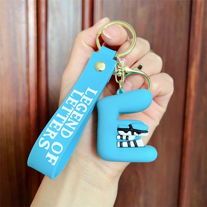 Wholesale PVC Alphabet Keychain JDC-KC-JBao002