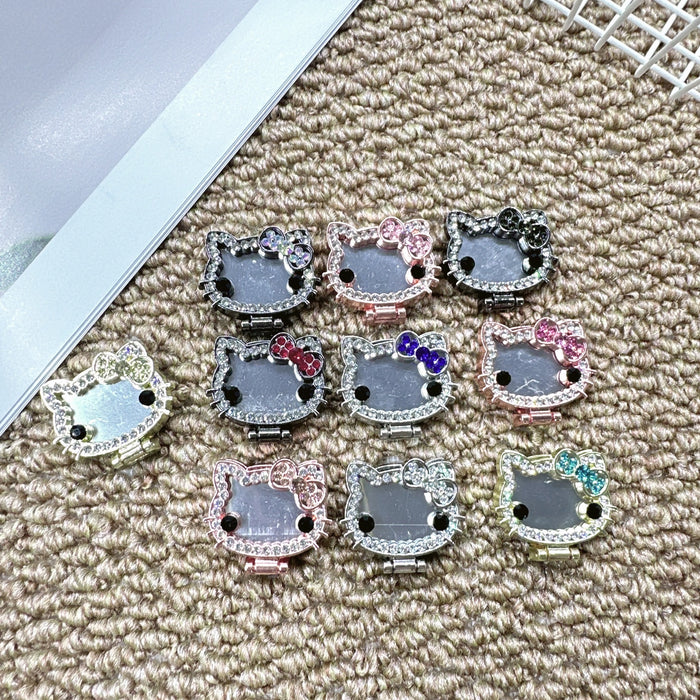 Wholesale Cartoon cat mirror rotatable phone stand