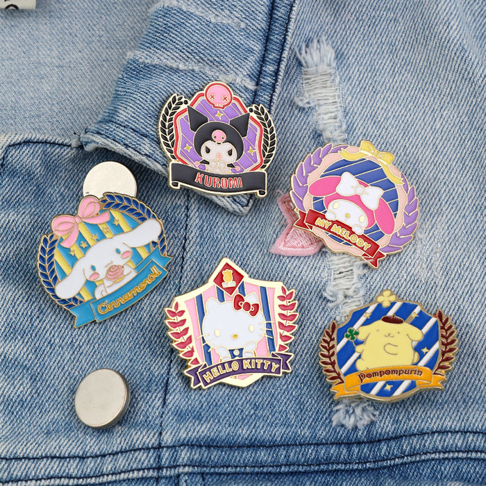 Wholesale Metal Badge Cute Decorative Bag Clothes Brooch