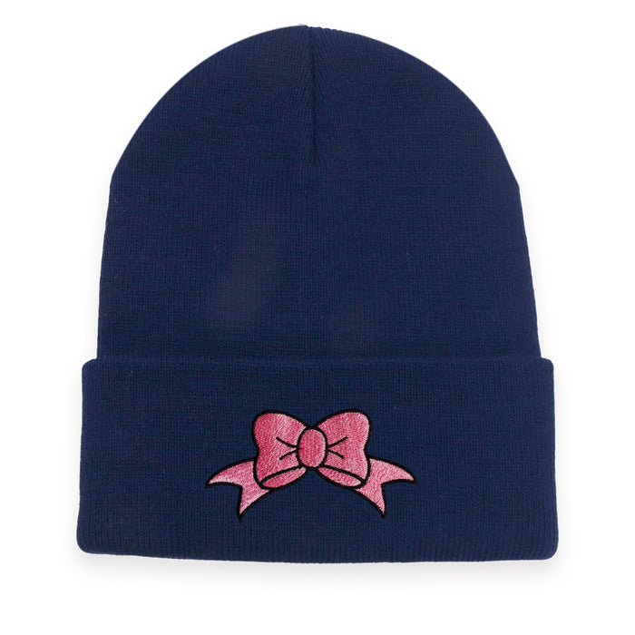 Wholesale Bow Embroidery Acrylic Knitted Hat JDC-FH-HaiPu009