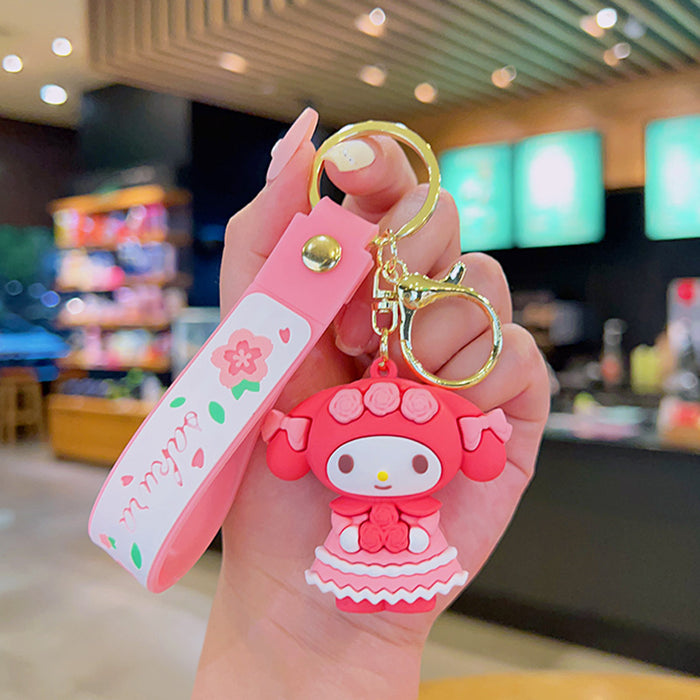 Wholesale Cartoon Silicone Doll Keychain JDC-KC-MingT180