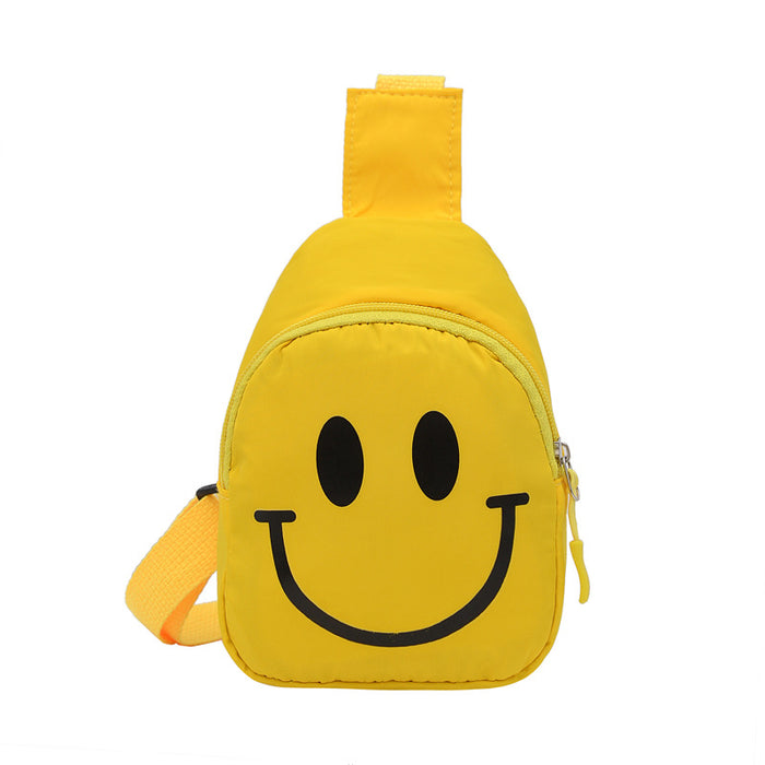 Wholesale Children's Smiling Face Chest Bag Shoulder Bag Small Shoulder Bag Sports Outdoor Bag JDC-SD-MO002