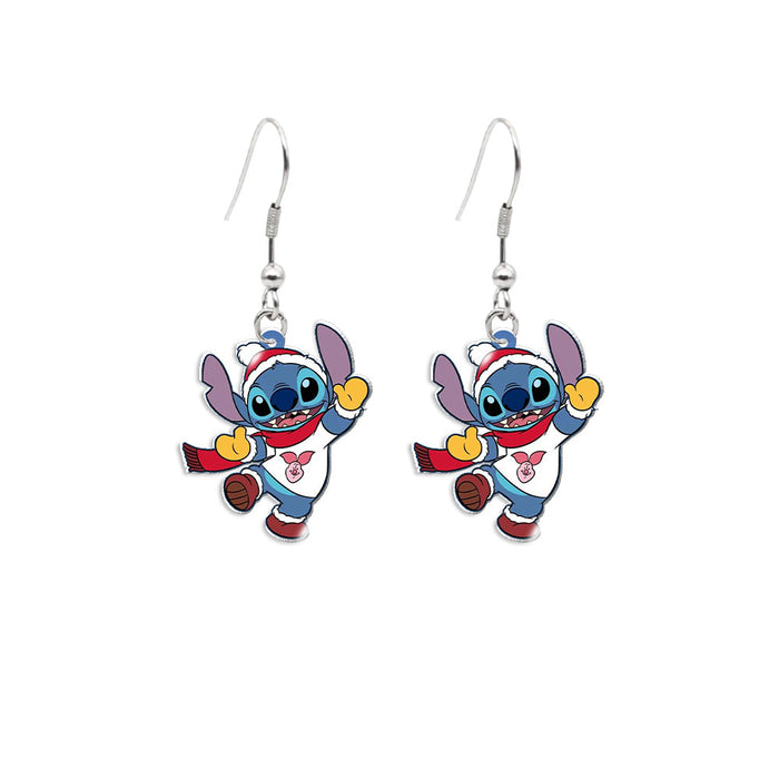 Wholesale Cartoon Christmas Stainless Steel Earrings JDC-ES-XiangL043