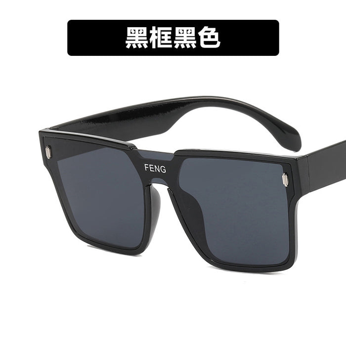 Wholesale Personalized one-piece sunglasses, large frame sunglasses, super cool windproof glasses