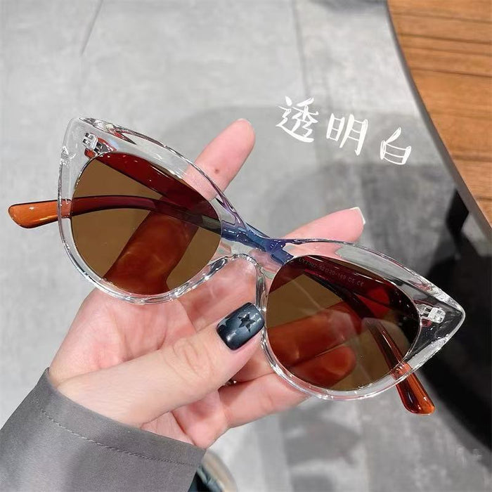 Wholesale Cat's Eye Polarized Sunglasses Personalized Floral Fashion Concave Sunglasses Can Be Paired with Myopia