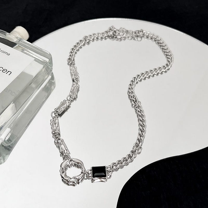 Wholesale Necklace, titanium steel, high-end sweater, chain jewelry, light luxury, versatile jewelry