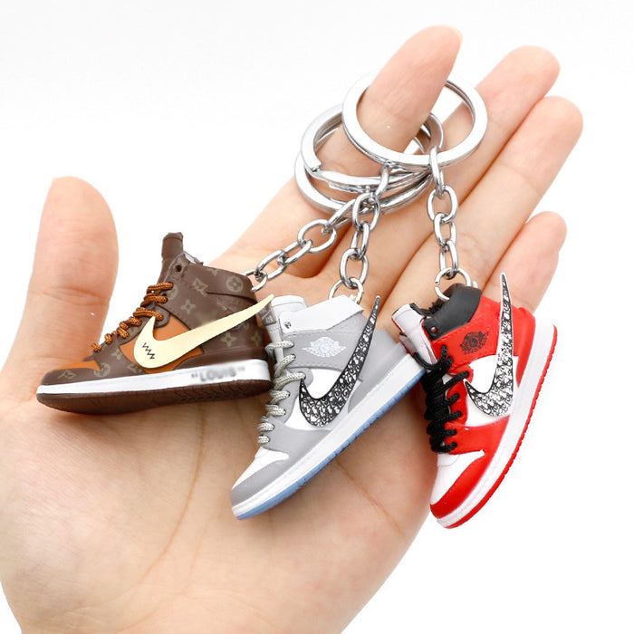 Wholesale PVC Basketball Shoe Model Keychain JDC-KC-QLPing015