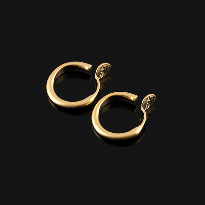 Wholesale Dummy Ring Earrings Ring Earrings Small Round Ear Holes Coil Earrings Women