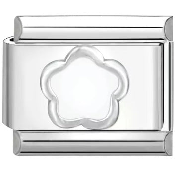 Wholesale Mother' s Day Series Stainless Steel Italian Flower Bracelet DIY Module Combination Jewelry