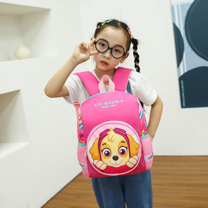 Wholesale Large Capacity 3-6 Years Old Children's Backpack Double Shoulder School Bag Lightweight Kids Bookbag Dog Team Student Bag