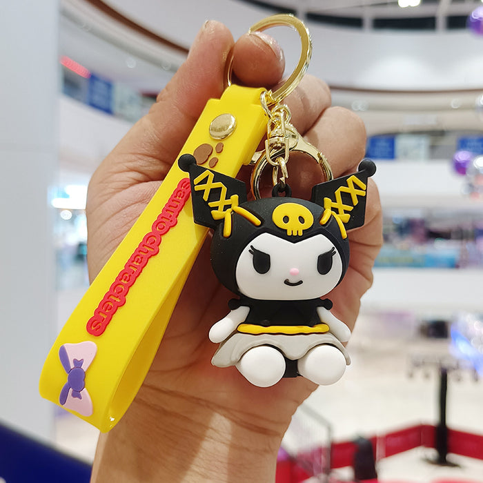 Wholesale Cartoon Silicone Doll Keychain JDC-KC-KuangK044