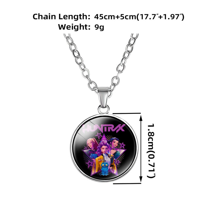 Wholesale KPOP Anime Crystal Pendant choker necklace
