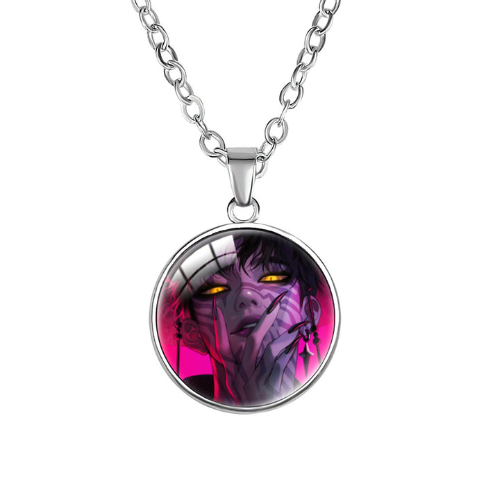 Wholesale KPOP Anime Crystal Pendant choker necklace