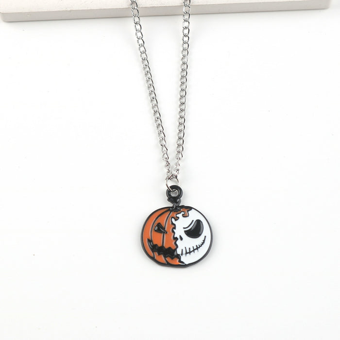 Wholesale Halloween Cartoon Alloy Pendant Necklace JDC-NE-FuYu009