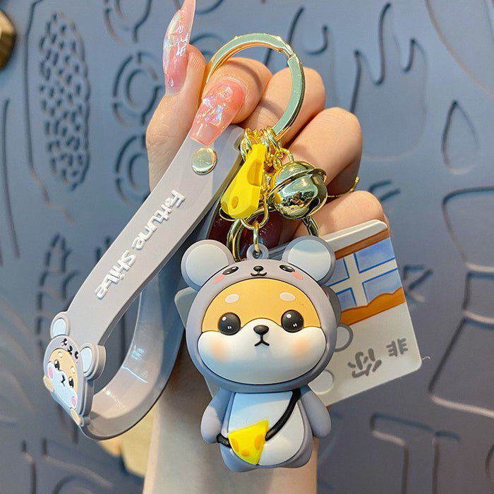 Wholesale Cartoon Zodiac Horse Silicone Keychain Cute Chinese New Year Gift Keyring