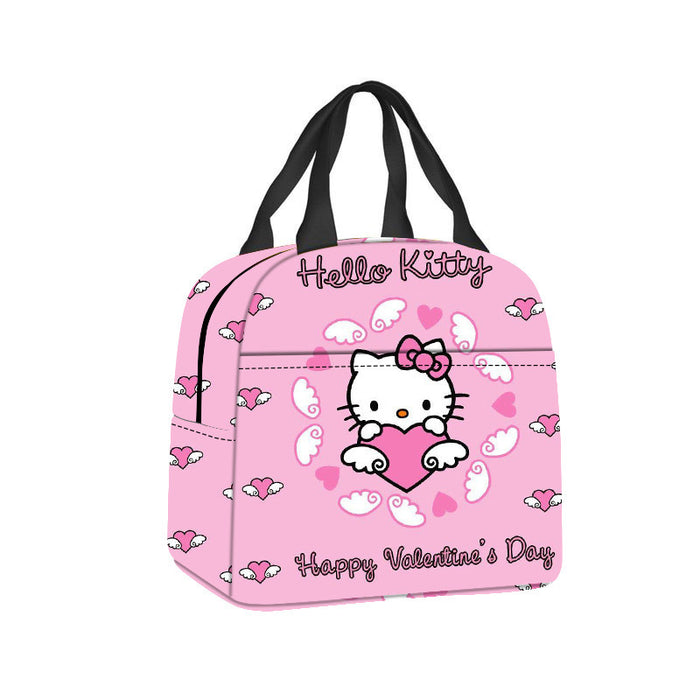 Wholesale Portable lunch bag cute cartoon lunch bag insulated lunch box bag with rice bag